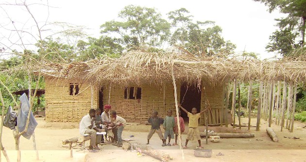 Casa all'inizio dei lavori